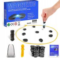 GRA MAGNETYCZNA W SZACHY KAMIENIE MAGNETYCZNE GRA EDUKACYJNA ZESTAW 20 Kul