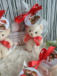 Mikołajki prezent upominek na mikołajki choinka maskotak mis pluszak