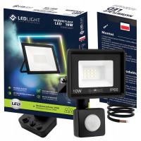 HALOGEN LED Z CZUJNIKIEM RUCHU 10W LAMPA Reflektor Naświetlacz ZEWNĘTRZNY