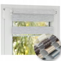 Рольставни день ночь внутренние оконные жалюзи с натяжителем на размер 57x150