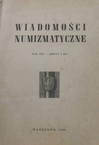 WIADOMOŚCI NUMIZMATYCZNE 1969 ZESZYT 4(50)