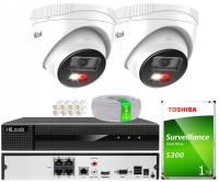 Zestaw do Monitoringu IP 4MPx 2x Kamera HiLook IPCAM-T4-30DL Zewnętrzna