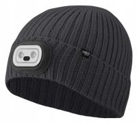 CZAPKA Z LATARKĄ LED RGB GRAFITOWA 81-627 NEO