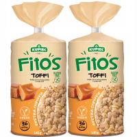 Kupiec FITOS WAFLE smakowe RYŻOWO KUKURYDZIANE TOFFI bezglutenowe 140g x2