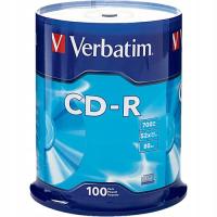 ДИСКИ CD-R Verbatim 700MB x52 100 шт