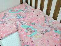 Pościel bawełniana poszewka 100x160cm 50x60cm komplet dla przedszkolaka