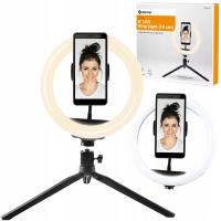 Lampa pierścieniowa LED z uchwytem do smartfona