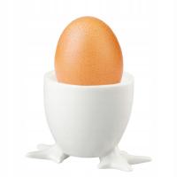 Kieliszek porcelanowy do jaj na jajko STÓPKI 5 cm