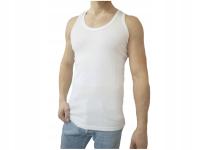 Футболка мужская ребристая белая 100% хлопок