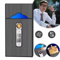 SMUKŁE ETUI NA PAPIEROSYWIELOFUNKCYJNA ZAPALNICZKA DO PAPIEROSÓW 20 SZT