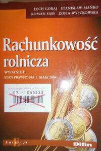 Rachunkowość rolnicza - Praca zbiorowa