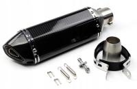 Спортивная выхлопная труба глушитель средний средний 370 мм углеродная наклейка Akrapovic