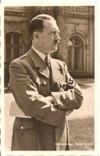 ADOLF HITLER -ANSCHLUSS -stemple okolicznościowe -1938 rok -na pocztówce