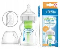 DR BROWN BROWNS антиколиковая бутылка 150 мл широкая зубная щетка