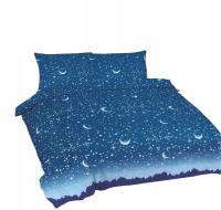 Pościel Bawełniana 220x200 UNIVERSAL Błękit nieba