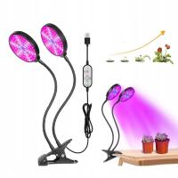 LAMPA DOŚWIETLAJĄCA DO ROŚLIN 2X LAMPY 78LED STATYW STOJĄCA GROW LIGHT