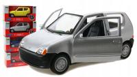 Fiat Seicento MODEL METALOWY w skali, WELLY Nex OTWIERANE DRZWI, SREBRNY