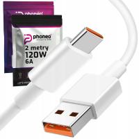 Kabel Phoneo USB - USB 3.1 typ C 2 m biały