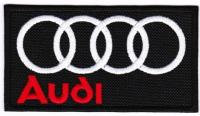 Var значок AUDI 11 x 6 см черный / B / красный