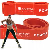 Силовая резинка сопротивления сильная тренировочная лента для тренировки 28-80 кг сапфир
