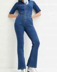 Kombinezon Jeansowy / Niebieski / Rozm. 46 / BonPrix.