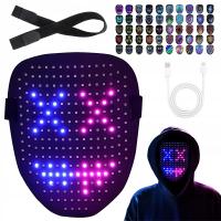 MASKA LED DLA MASKARADY COSPLAY PARTY, ZABAWKI, MASKA LED NA HALLOWEEN