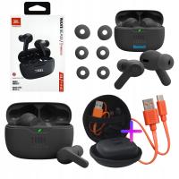 SŁUCHAWKI BEZPRZEWODOWE JBL WAVE BEAM CZARNE BASS BLUETOOTH + GRATIS ETUI