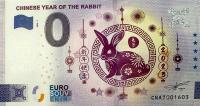 Banknot 0 Euro 2023 ( China ) - Chinese Year Of The Rabbit