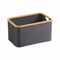 Kosz do przechowywania bambusowy stylowy pojemnik na drobiazgi