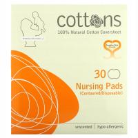 Cottons, Nursing Pads, Unscented, 30 Pads