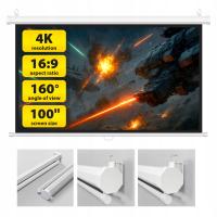Ekran projekcyjny ścienny do rzutnika 4K FullHD Camrock Matte 100 cali 16:9