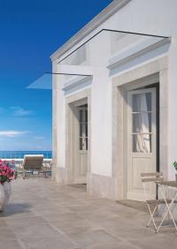 Daszek szklany Zadaszenie ze szkła nad Drzwi w listwie TIOMO