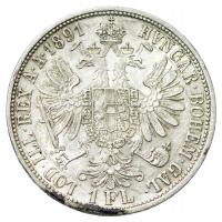 AUSTRIA, FRANC I JOSEPH 1 FLOREN 1891