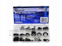 ORINGI OLEJOODPORNE USZCZELKI ZESTAW KOMPLET GEKO 18 rozmiarów 225szt