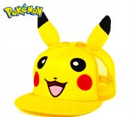 Czapka z daszkiem Full Cap Pikachu Pokemon Z Uszami dla Dzieci Regulowana