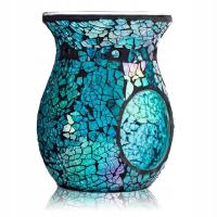 АРОМАТИЧЕСКИЙ КАМИН ДЛЯ ВОСКА МОЗАИКА ЛАГУНА БИРЮЗОВЫЙ