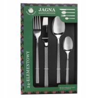 Набор столовых приборов набор столовых приборов столовые приборы для 6 OS JAGNA серебро 24-элементы