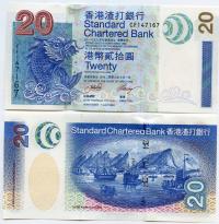 HONG KONG HONGKONG 20 DOLARÓW 2003 P-291 UNC Standard Chartered Bank