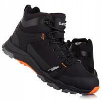Мужские треккинговые ботинки с мембраной Hi-Tec Himba Mid WP Black / Orange