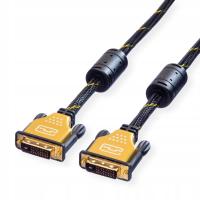 ROLINE GOLD Monitor Cable, DVI (24+1), Dual Link, M/M 3 m kabel DVI