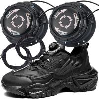 Тип боа системы завязывания ботинка шнурков автоматического металла роторный черный