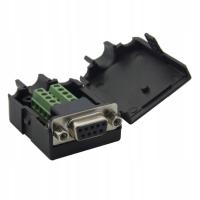 D-SUB 9 gniazdo z szybkozłączem w obudowie RS232