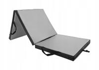 MATERAC GIMNASTYCZNY TWARDY SKŁADANY 180x60x6 cm