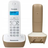 Telefon stacjonarny bezprzewodowy Panasonic KX-TG1611 dect white/beige