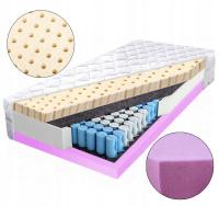 H2 H3 Materac 120x200 HR i Lateks antyalergiczny oddychający pianka 25cm