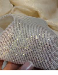 ZŁOTY SZRON FIRANA MGIEŁKA LEN MROŻONY BATYST CUDO NOWOCZESNA GLAMOUR