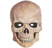 Maska papierowa na twarz straszna Czacha przebranie Halloween do fotobudki