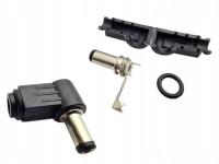 Wtyk zasilający DC 2,5 / 5,5 / 14mm KĄT kątowy łamany 10szt (5585)