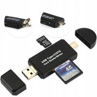 USB/USB C/SD/MICRO SD кард-ридер/адаптер длясмартфон ноутбук совместимый