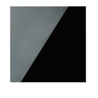 Вентиляционная решетка декоративная стеклянная панель черный глянец 180x180 мм